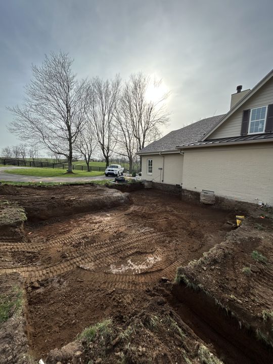 Site work around a home