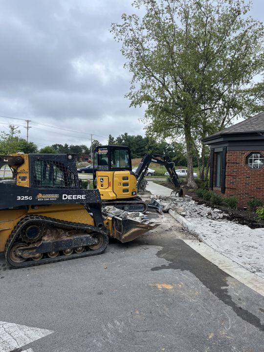 Concrete removal and site preparation