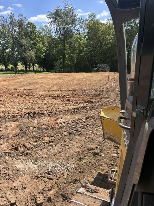 Site grading in progress