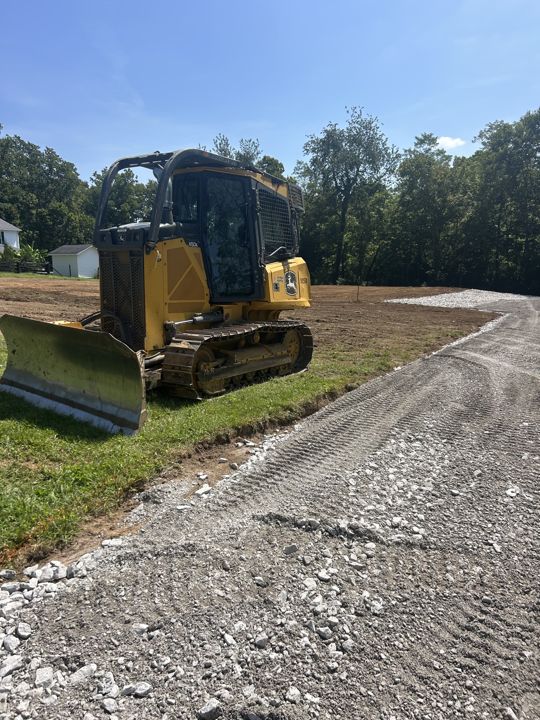Excavation equipment at the job site