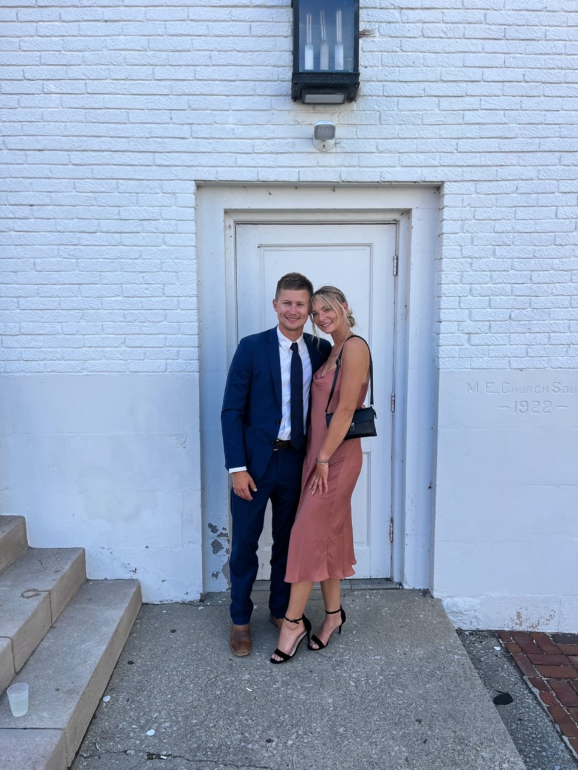 Riley Cunningham and his wife